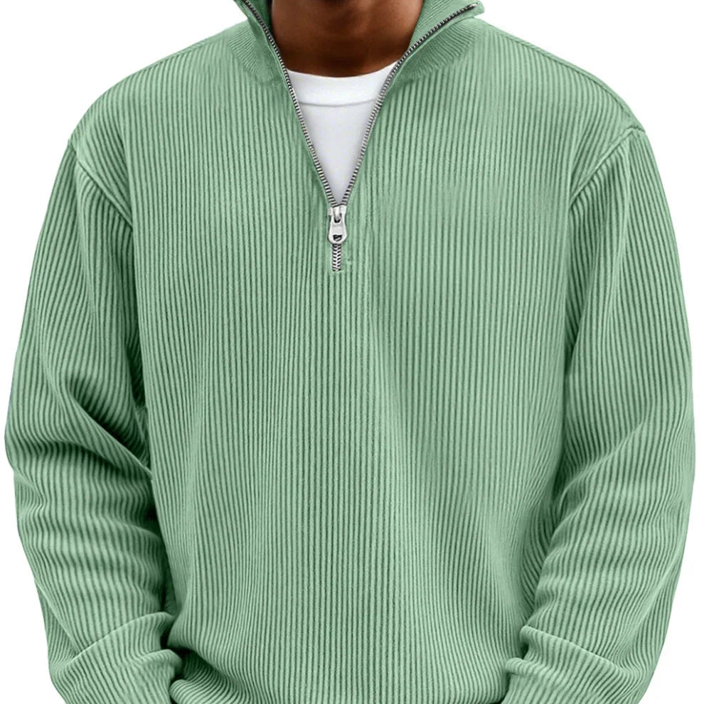 LAURENT MONACO | PULL EN TRICOT ZIP POUR HOMMES