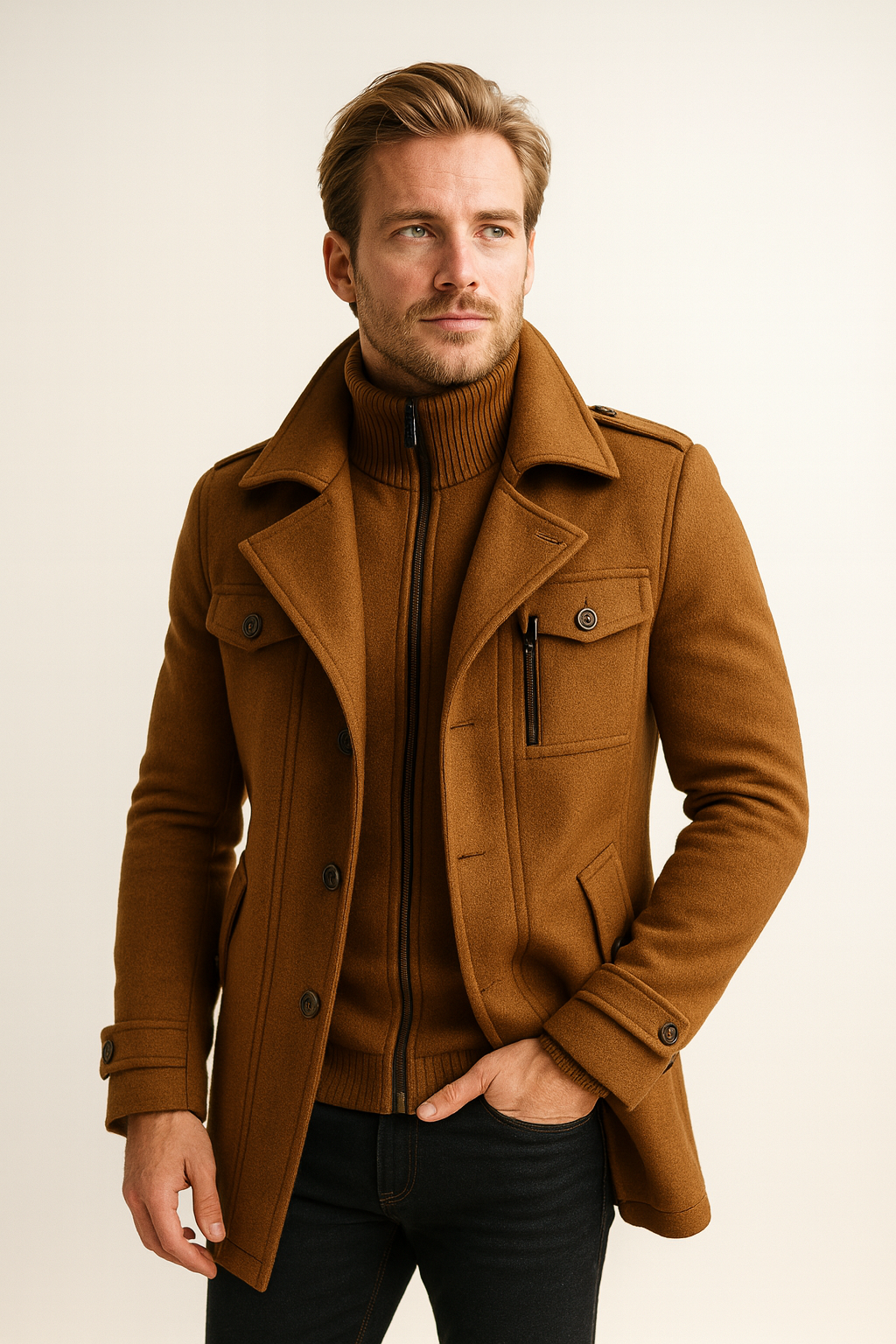 LAURENT MONACO | MANTEAU D'HIVER LONG POUR HOMME