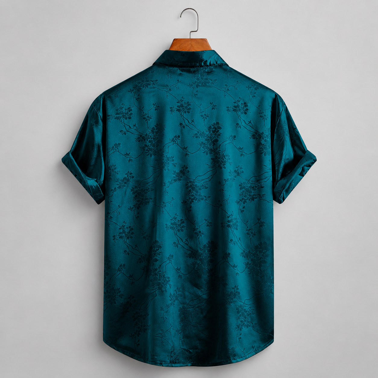 LAURENT MONACO | CHEMISE FLORALE SATINÉE POUR HOMMES