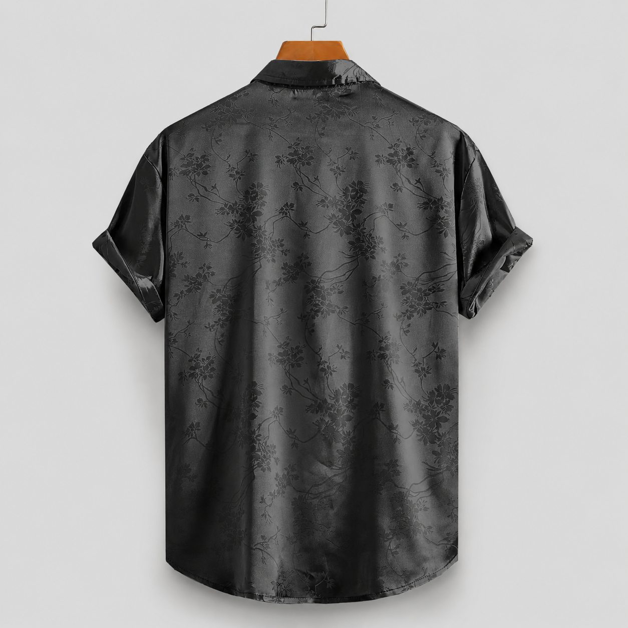 LAURENT MONACO | CHEMISE FLORALE SATINÉE POUR HOMMES