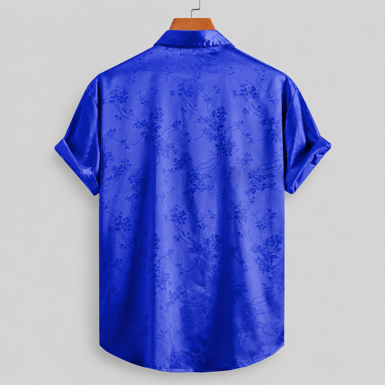 LAURENT MONACO | CHEMISE FLORALE SATINÉE POUR HOMMES