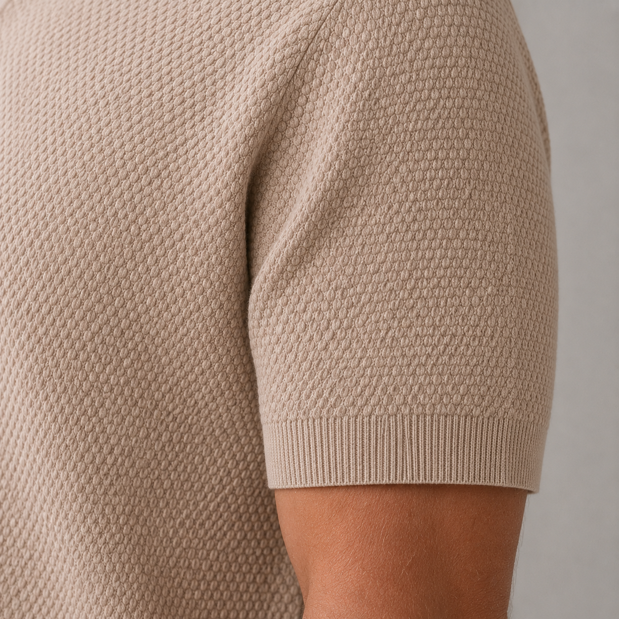 LAURENT MONACO | POLO À TEXTURE TISSÉE POUR HOMMES