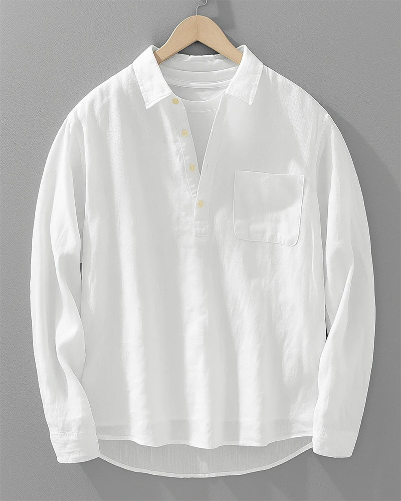 LAURENT MONACO | CHEMISE DEMI-PATTE BOUTONNÉE POUR HOMME