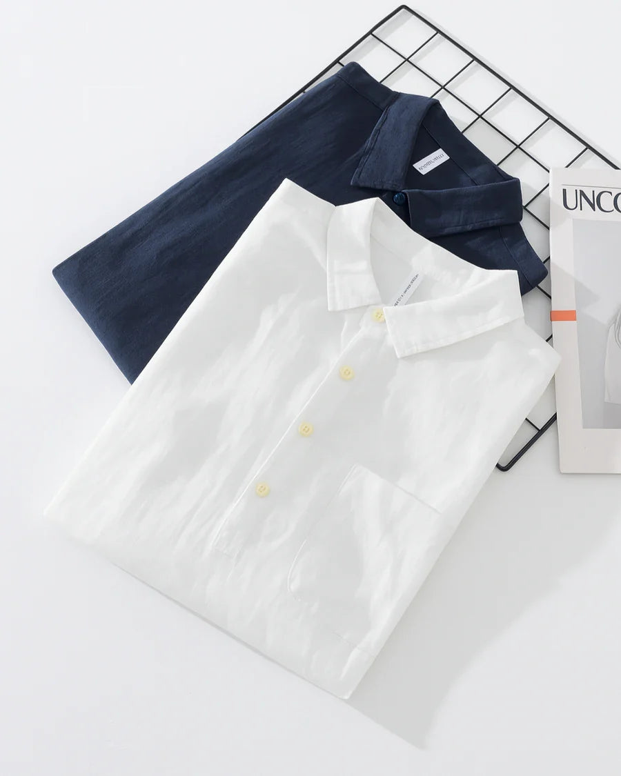 LAURENT MONACO | CHEMISE DEMI-PATTE BOUTONNÉE POUR HOMME