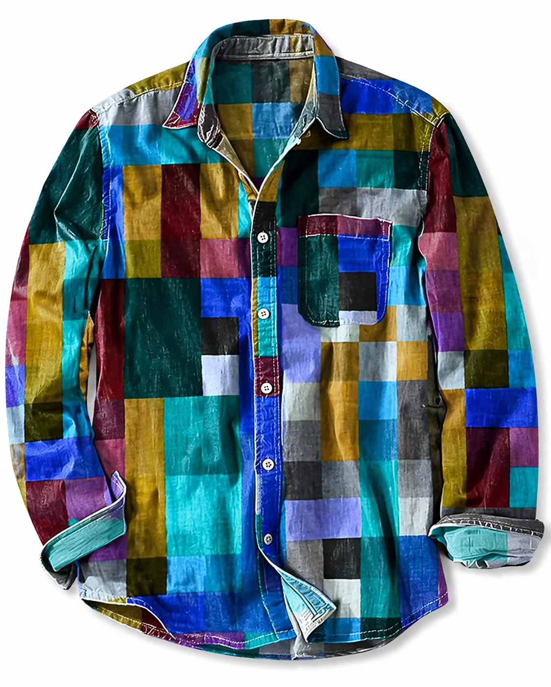 LAURENT MONACO | CHEMISE À MOTIFS COLORÉS POUR HOMMES