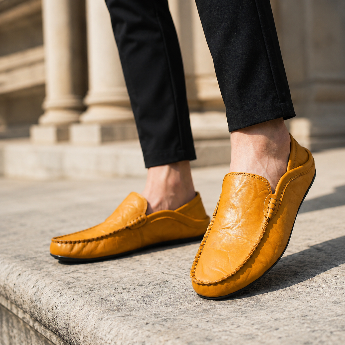 LAURENT MONACO | MOCASSINS EN CUIR FLORENCE POUR HOMMES