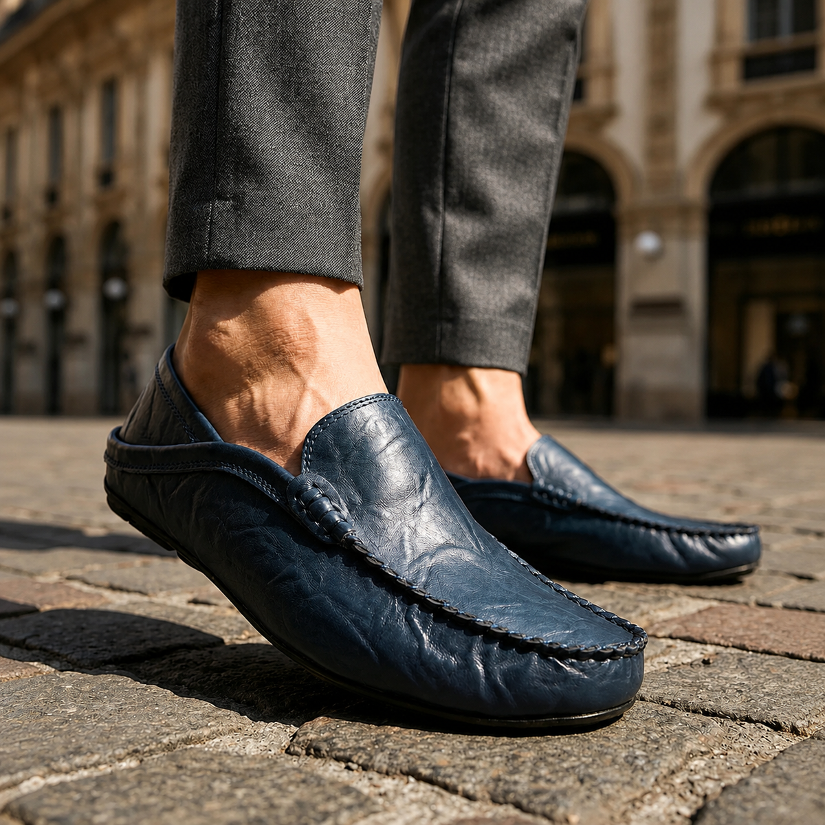 LAURENT MONACO | MOCASSINS EN CUIR FLORENCE POUR HOMMES