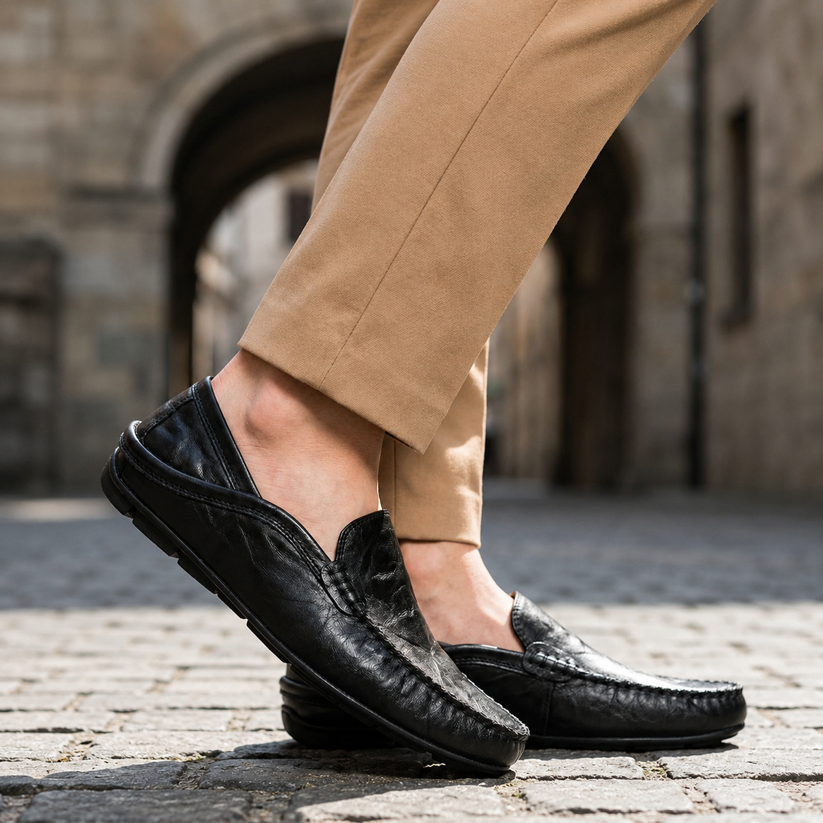 LAURENT MONACO | MOCASSINS EN CUIR FLORENCE POUR HOMMES