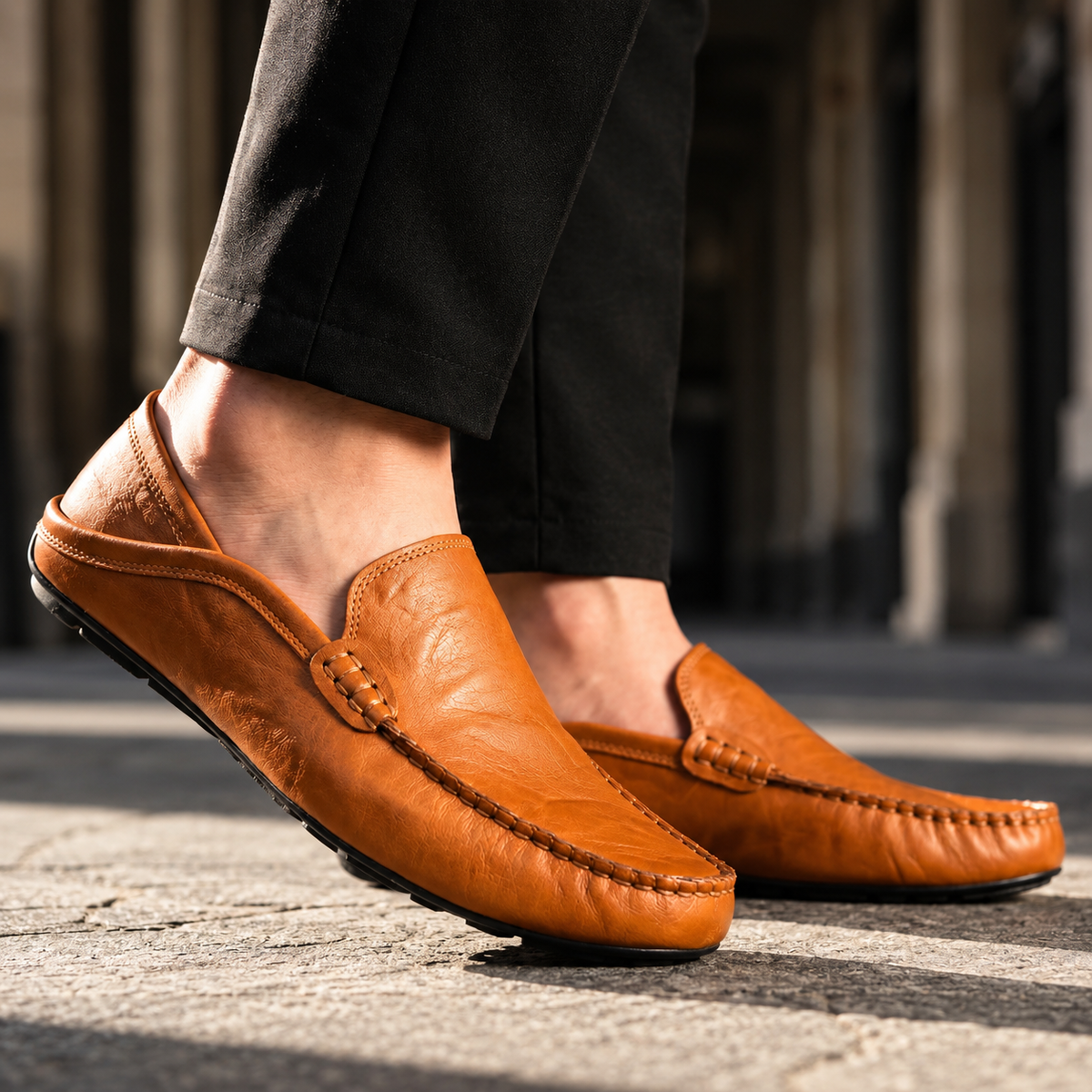 LAURENT MONACO | MOCASSINS EN CUIR FLORENCE POUR HOMMES