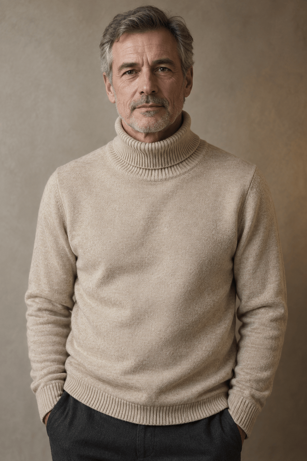 LAURENT MONACO | PULL À COL ROULE COTONNÉ POUR HOMMES