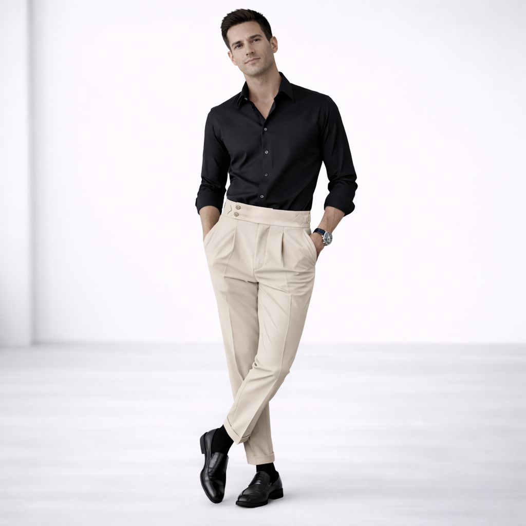 LAURENT MONACO | PANTALONS À TAILLE HAUTE POUR HOMMES