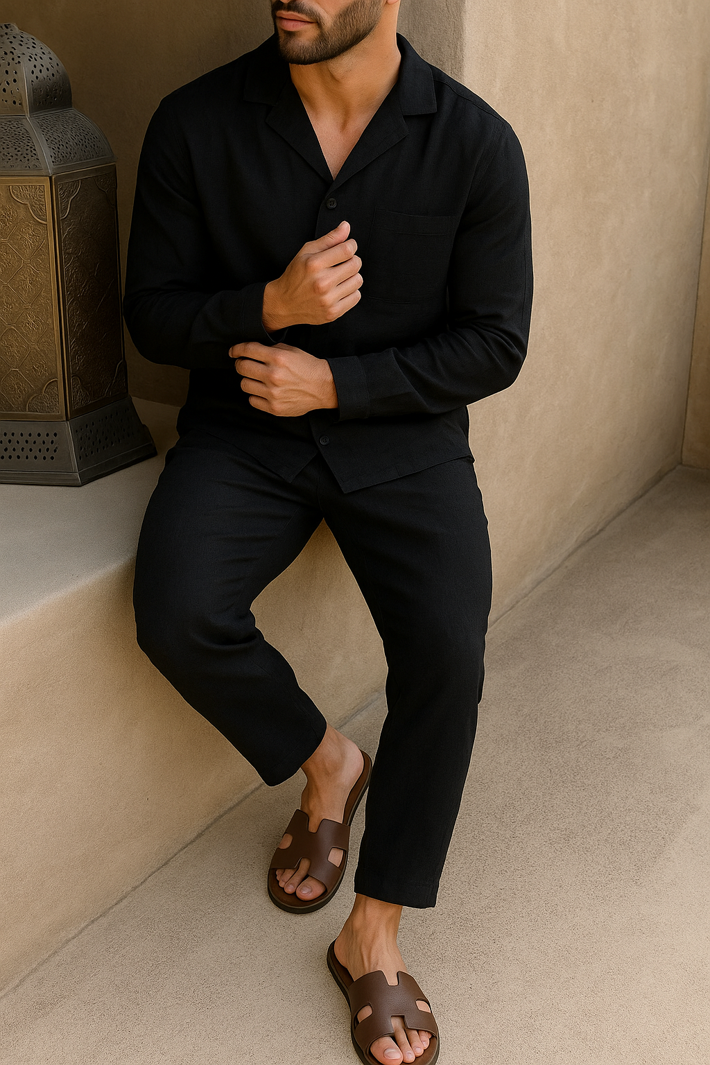 LAURENT MONACO | ENSEMBLE LIN POUR HOMME