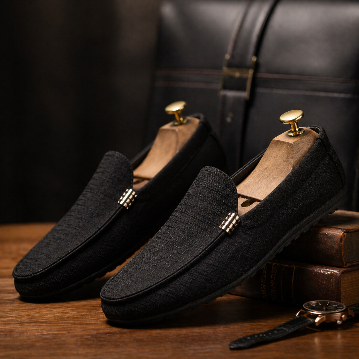 LAURENT MONACO | LOAFERS EN TOILE POUR HOMMES