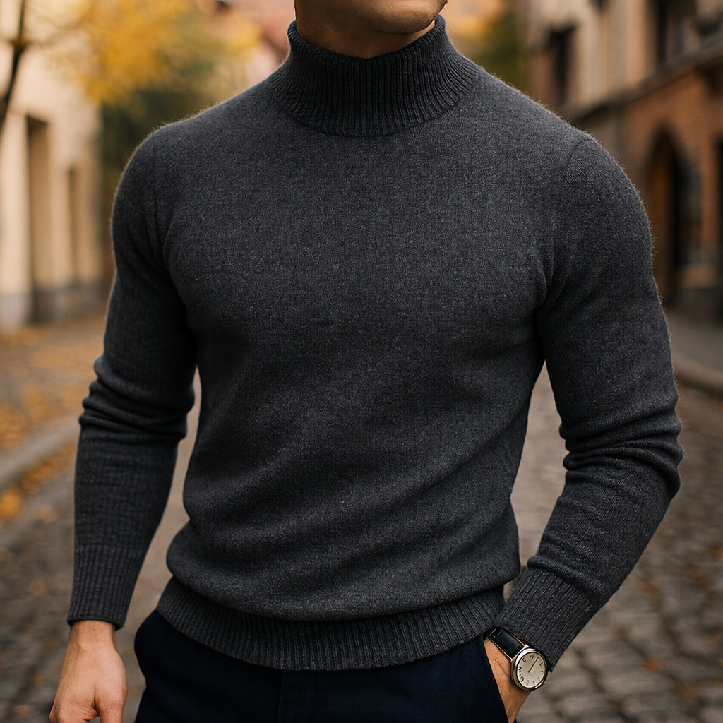 LAURENT MONACO | PULL À COL EN LAINE POUR HOMME