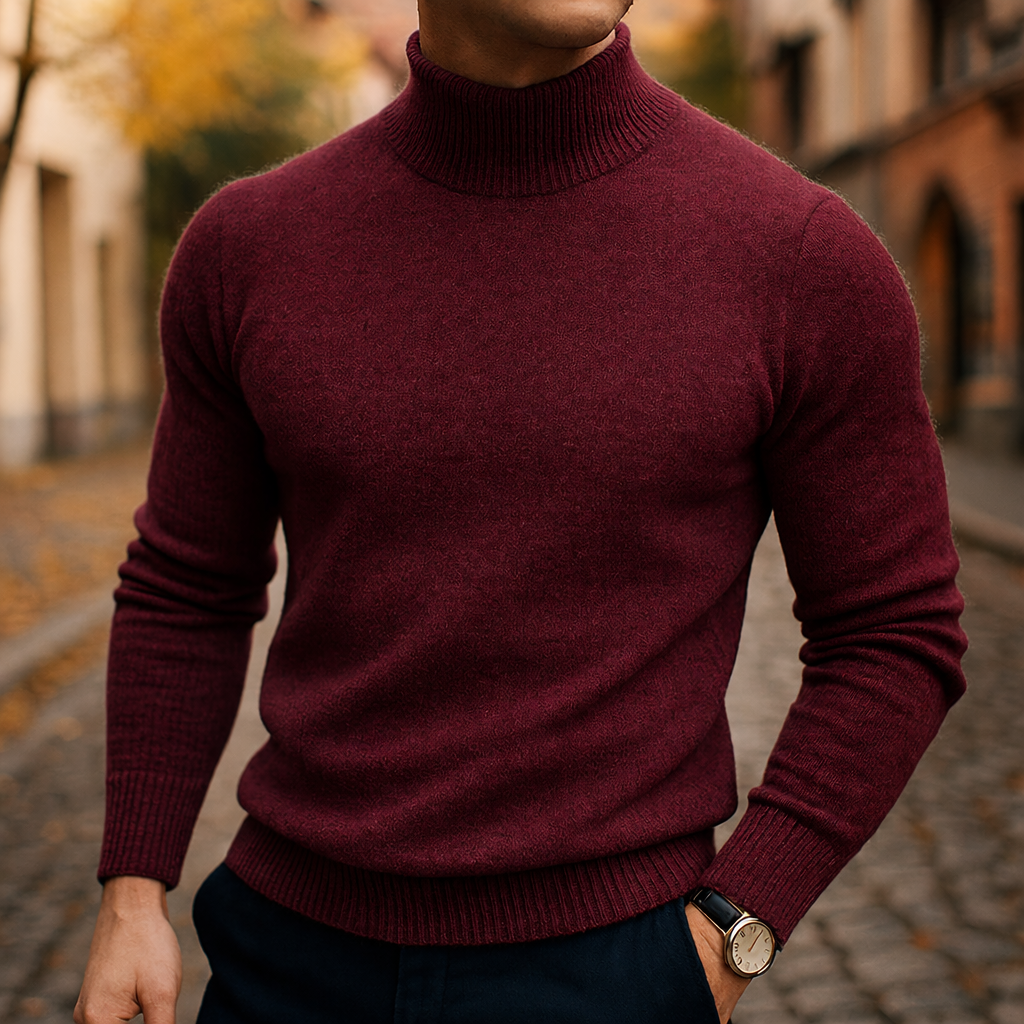 LAURENT MONACO | PULL À COL EN LAINE POUR HOMME