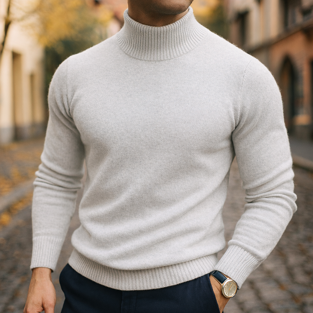 LAURENT MONACO | PULL À COL EN LAINE POUR HOMME