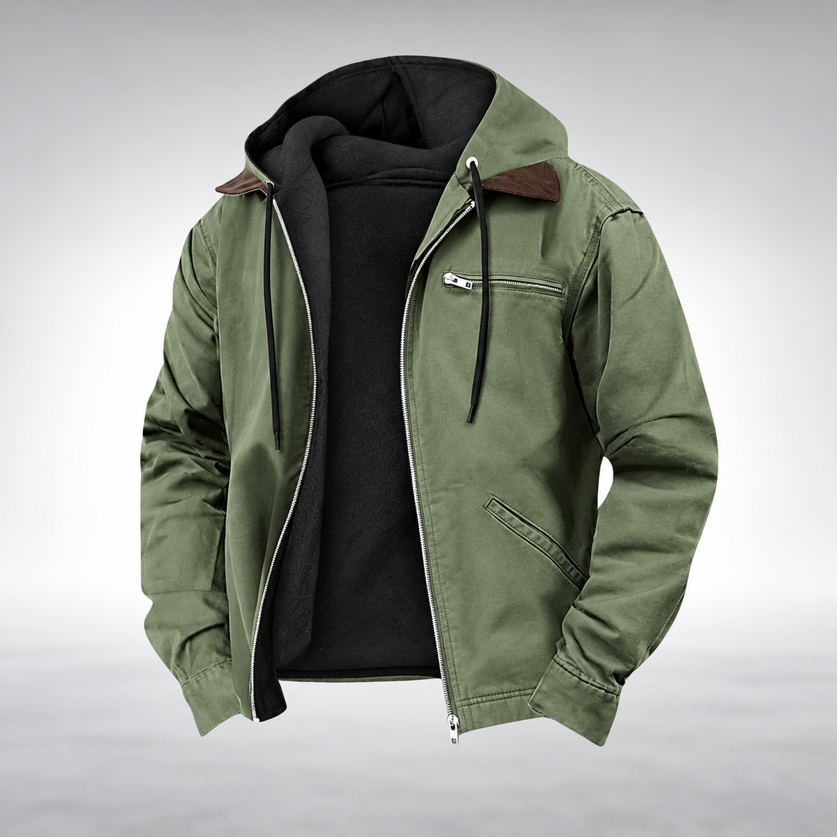 LAURENT MONACO | VESTE CASUAL À CAPUCHE POUR HOMMES