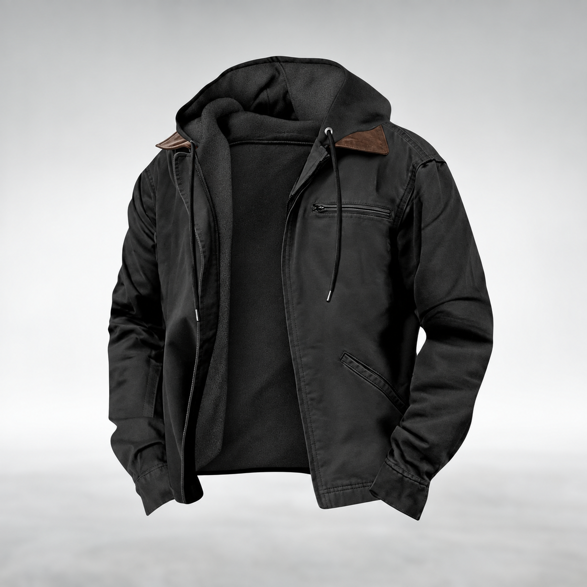LAURENT MONACO | VESTE CASUAL À CAPUCHE POUR HOMMES