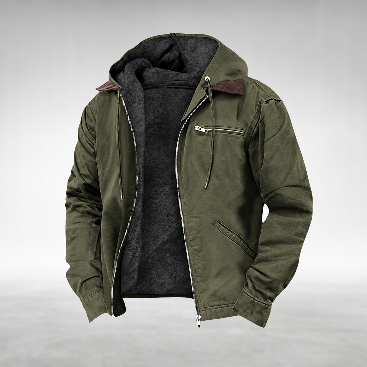 LAURENT MONACO | VESTE CASUAL À CAPUCHE POUR HOMMES