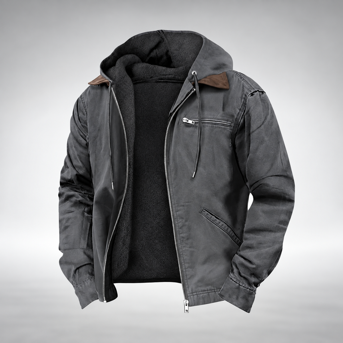LAURENT MONACO | VESTE CASUAL À CAPUCHE POUR HOMMES