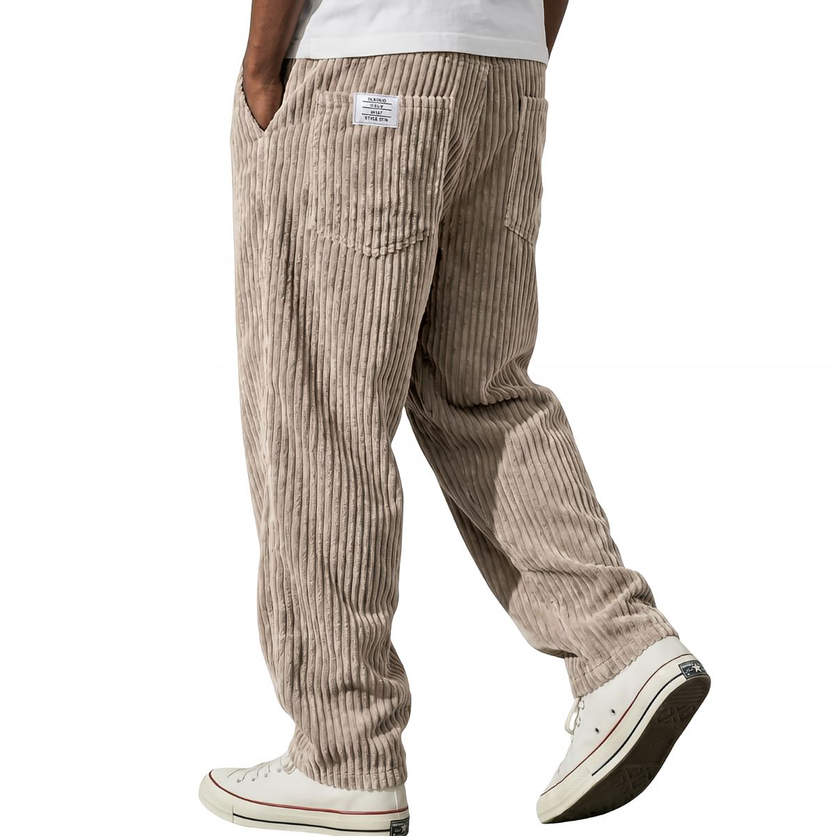 LAURENT MONACO | PANTALON DÉCONTRACTÉ TEXTURÉ POUR HOMMES