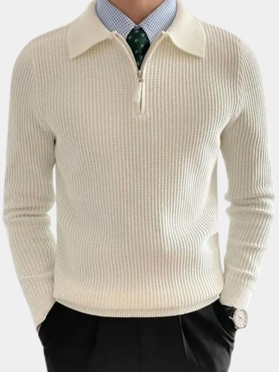 LAURENT MONACO | PULL CLASSIQUE DEMI ZIP