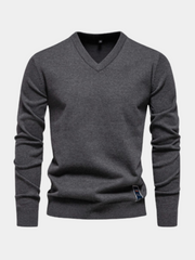 LAURENT MONACO | PULL COL V EN COTON