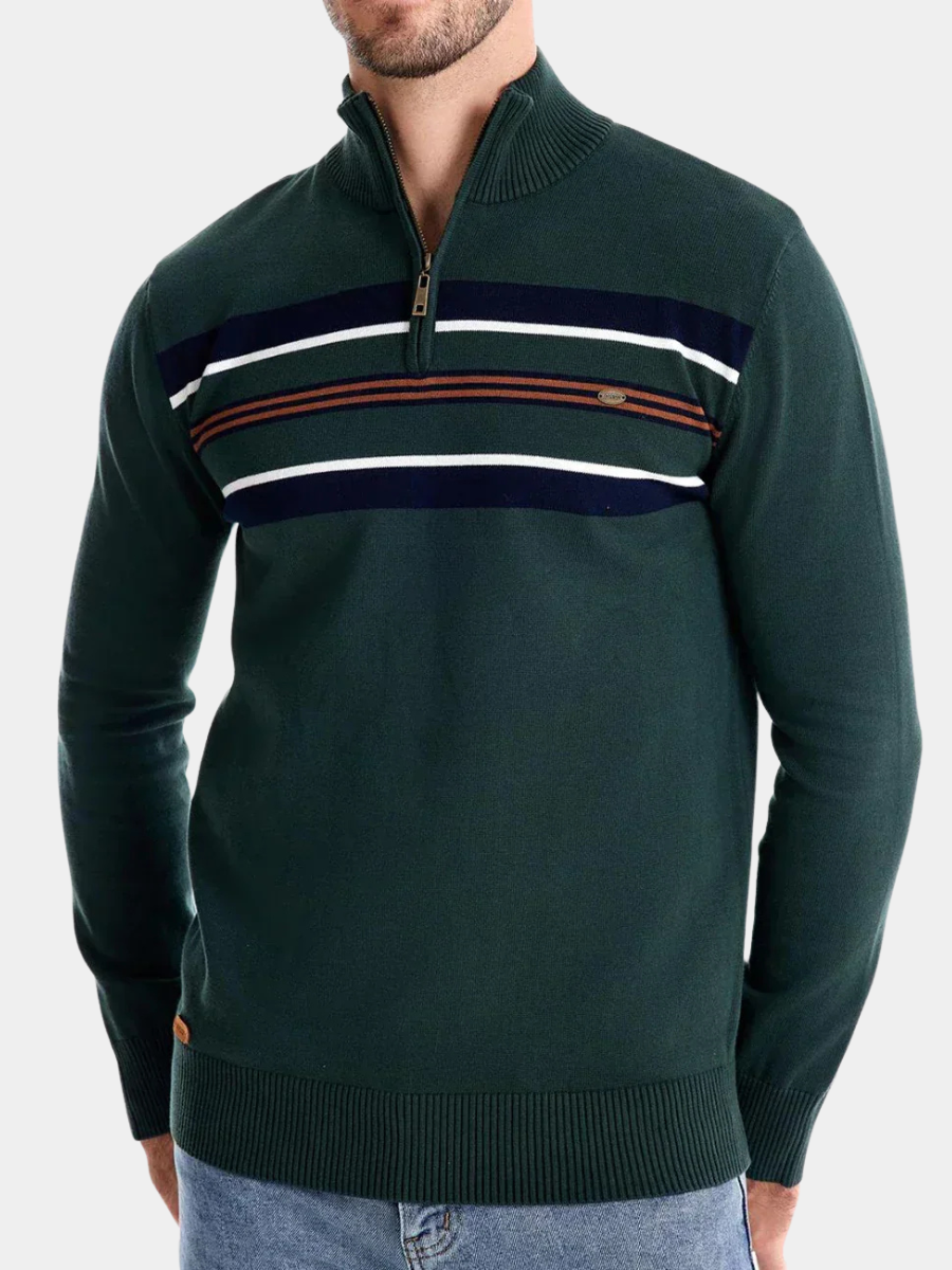 LAURENT MONACO | PULL RAYÉ EN COTON DOUX