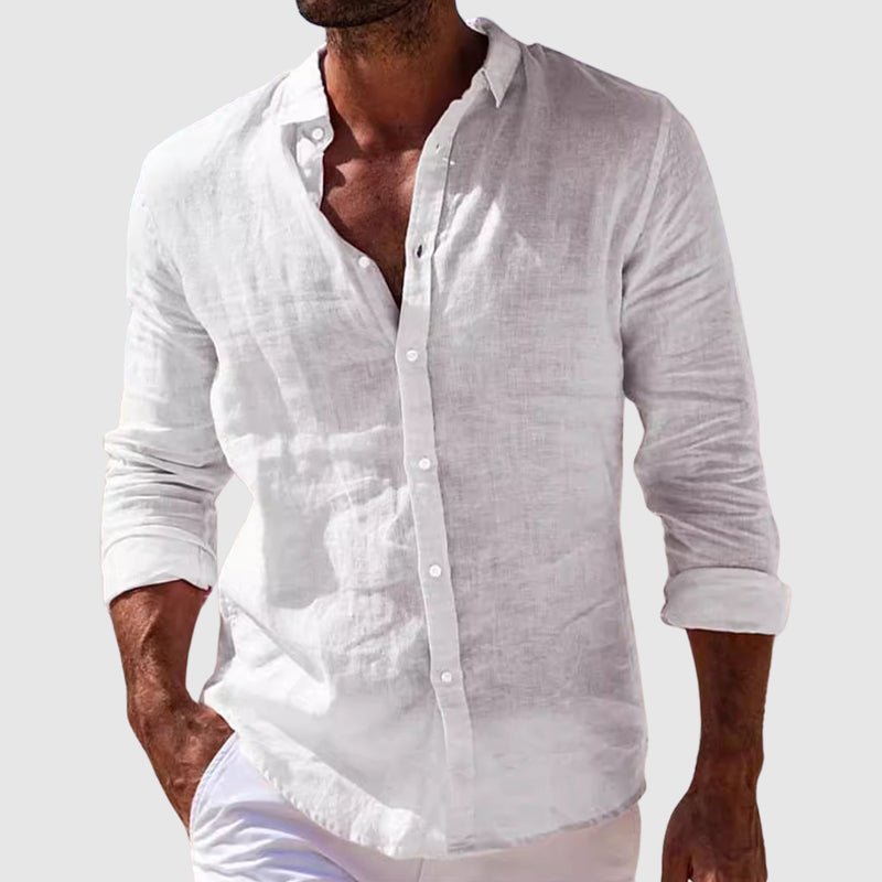LAURENT MONACO | CHEMISE EN LIN COASTAL POUR HOMMES