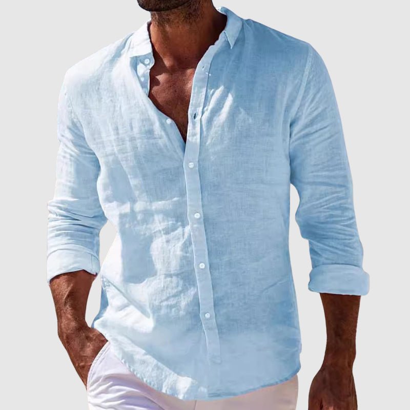 LAURENT MONACO | CHEMISE EN LIN COASTAL POUR HOMMES
