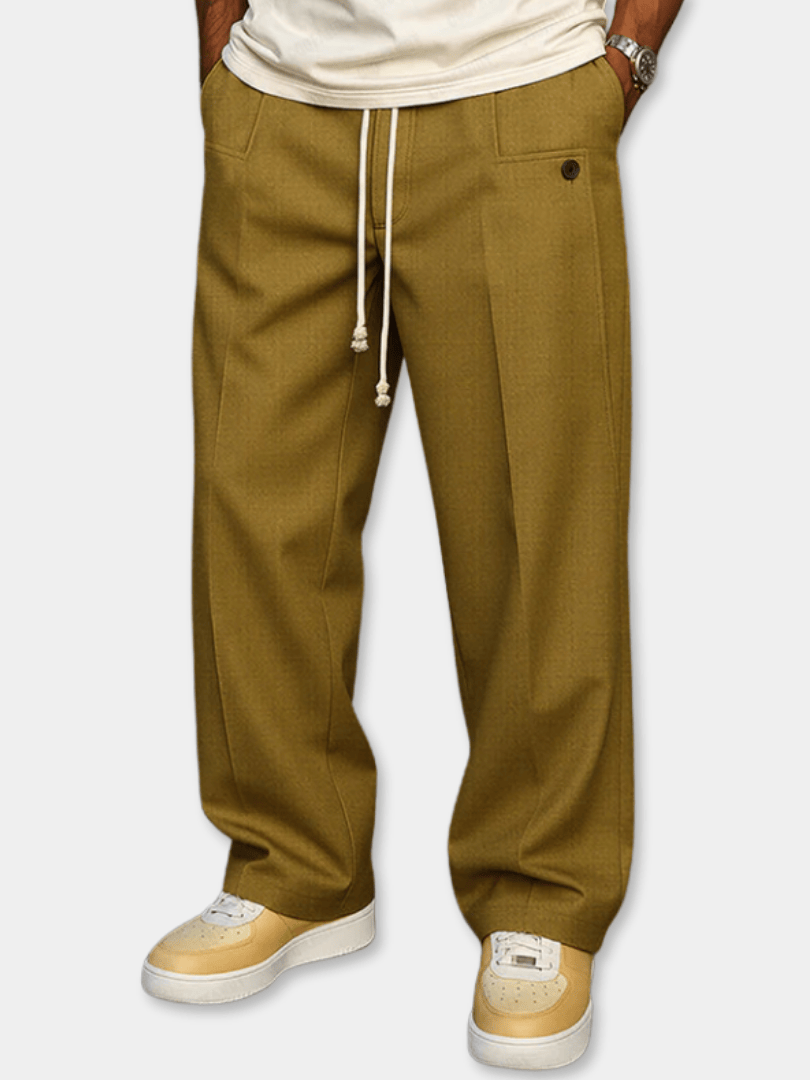 LAURENT MONACO | PANTALON COTON À CORDON POUR HOMME