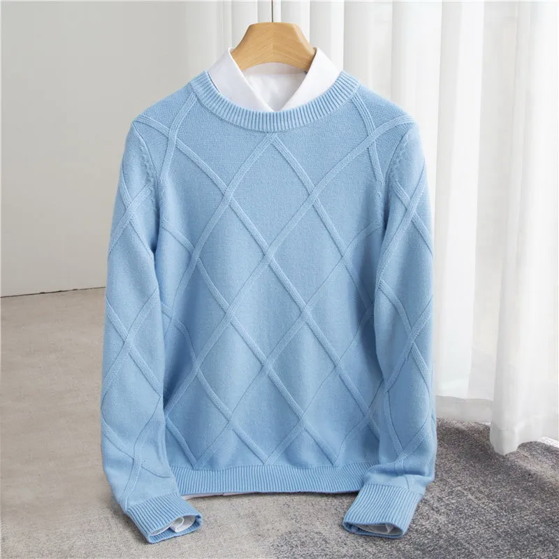 LAURENT MONACO | PULL EN CACHEMIRE ARGYLE