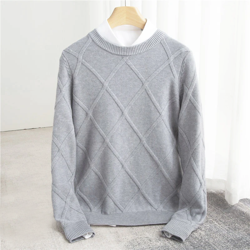 LAURENT MONACO | PULL EN CACHEMIRE ARGYLE