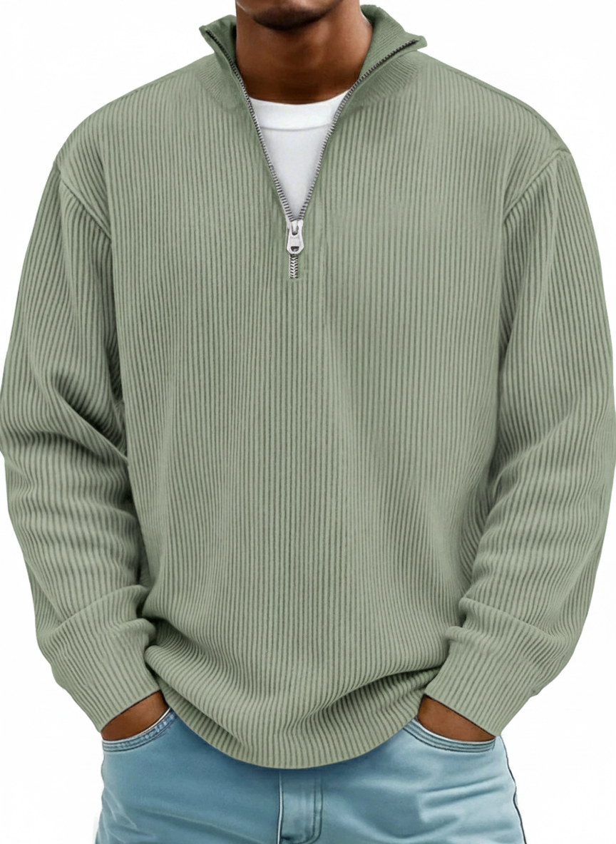 LAURENT MONACO | PULL DEMI-ZIP POUR HOMME
