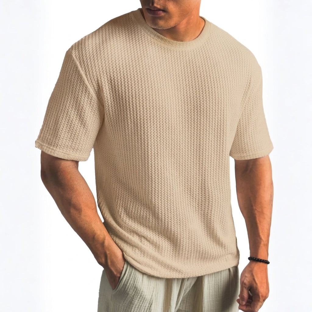 LAURENT MONACO | T-SHIRT CLASSIQUE À COL ROND POUR HOMMES