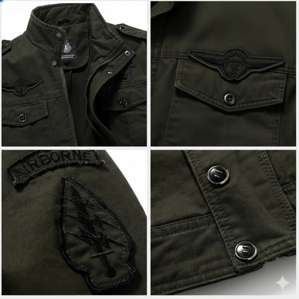 LAURENT MONACO | MANTEAU MILITAIRE STRUCTURÉ POUR HOMMES