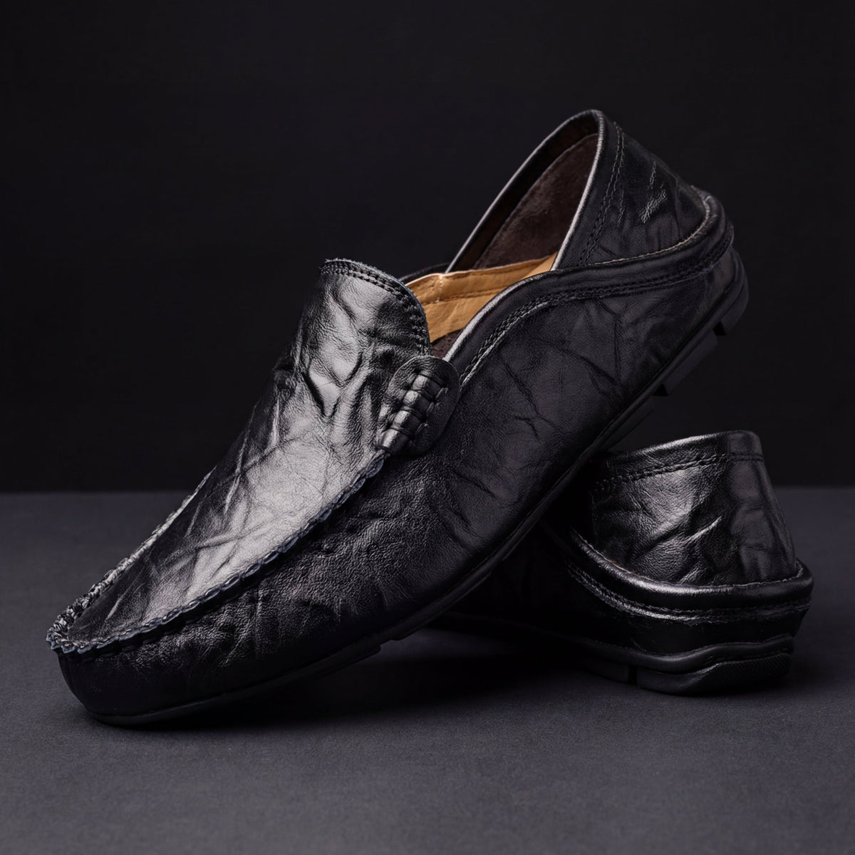 LAURENT MONACO | MOCASSINS EN CUIR FLORENCE POUR HOMMES