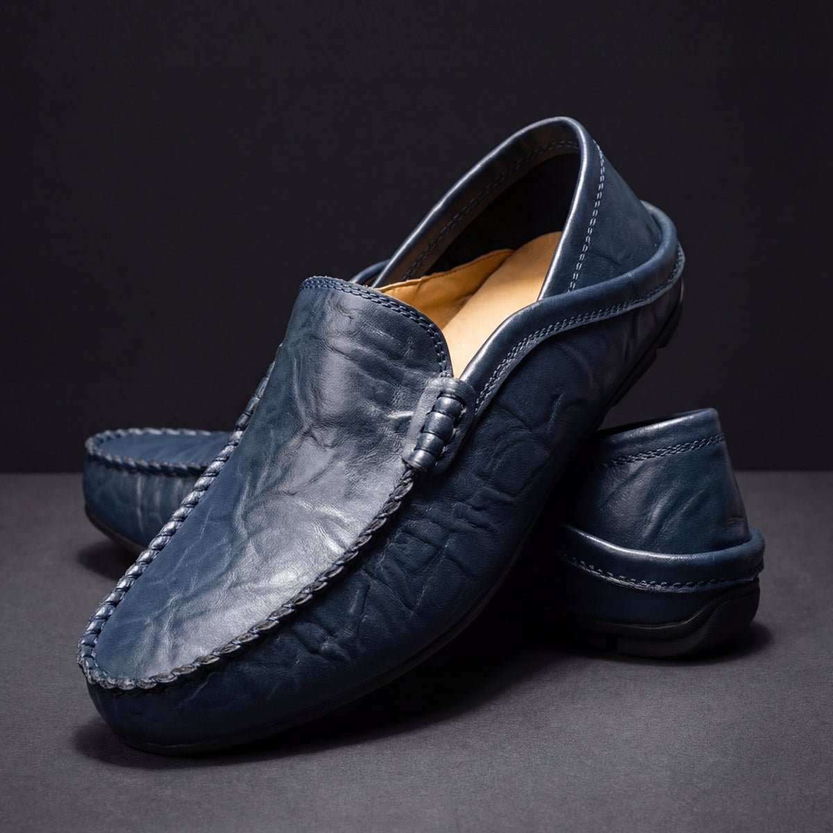 LAURENT MONACO | MOCASSINS EN CUIR FLORENCE POUR HOMMES