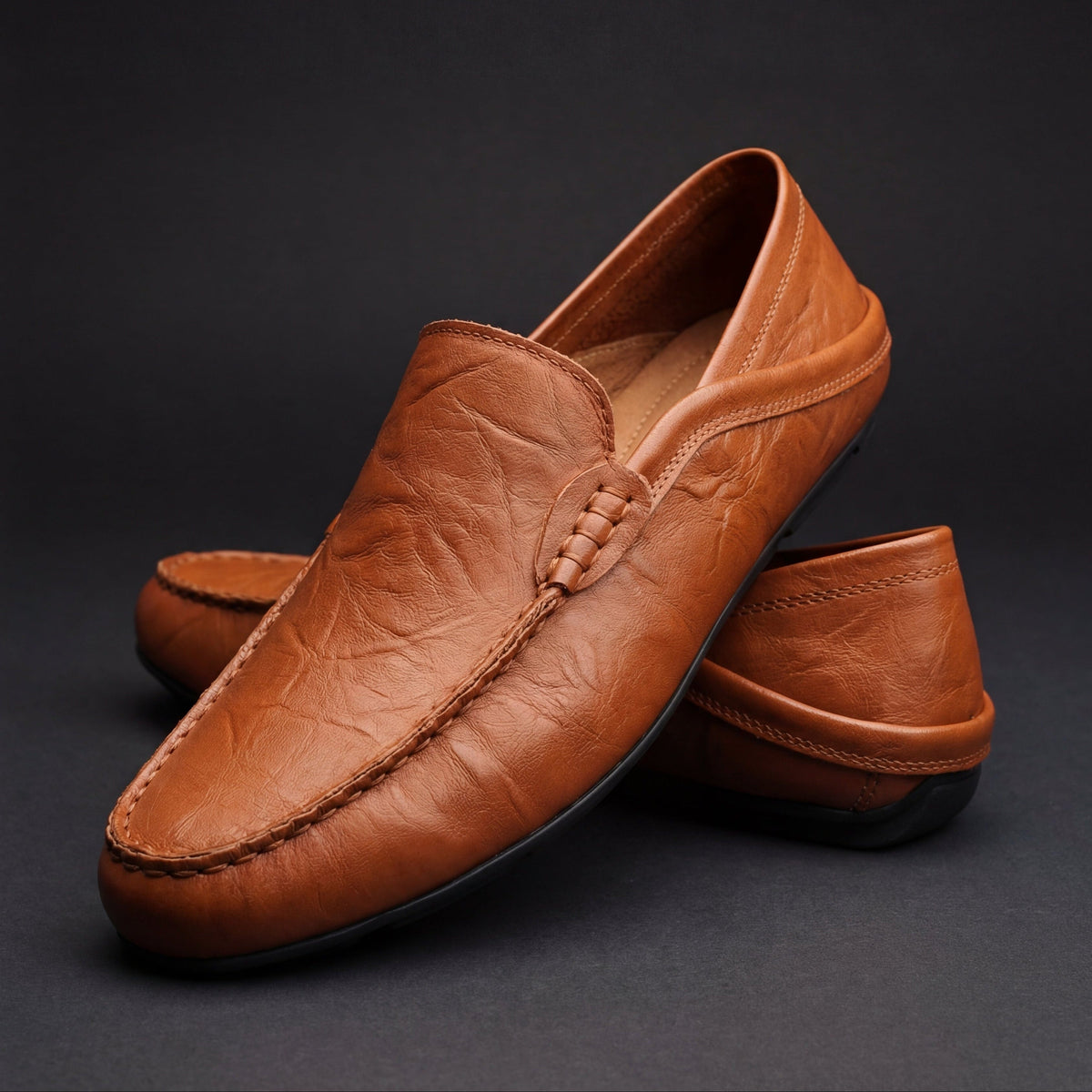 LAURENT MONACO | MOCASSINS EN CUIR FLORENCE POUR HOMMES