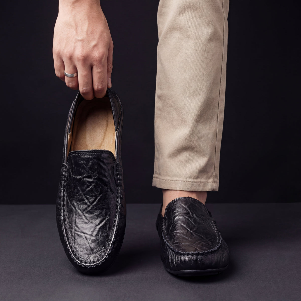 LAURENT MONACO | MOCASSINS EN CUIR FLORENCE POUR HOMMES