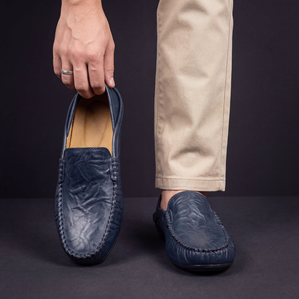 LAURENT MONACO | MOCASSINS EN CUIR FLORENCE POUR HOMMES