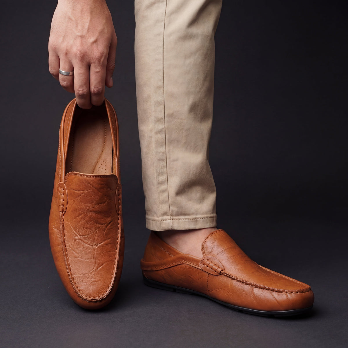LAURENT MONACO | MOCASSINS EN CUIR FLORENCE POUR HOMMES