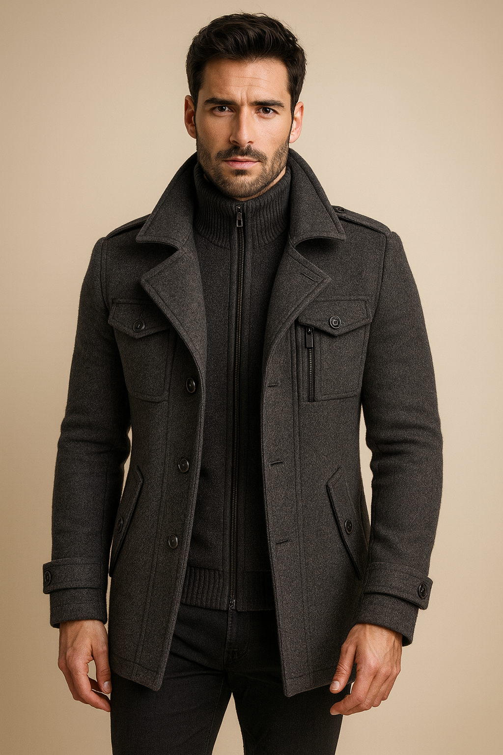 LAURENT MONACO | MANTEAU D'HIVER LONG POUR HOMME