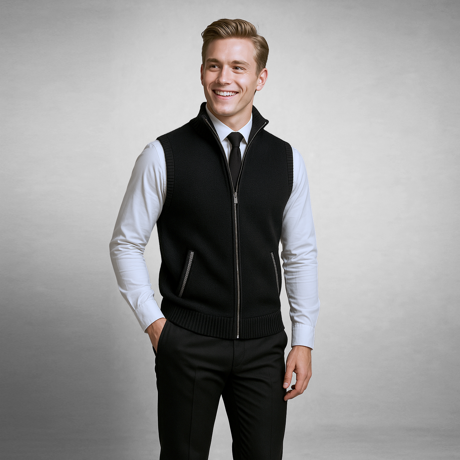 LAURENT MONACO | GILET CASUAL EN LAINE