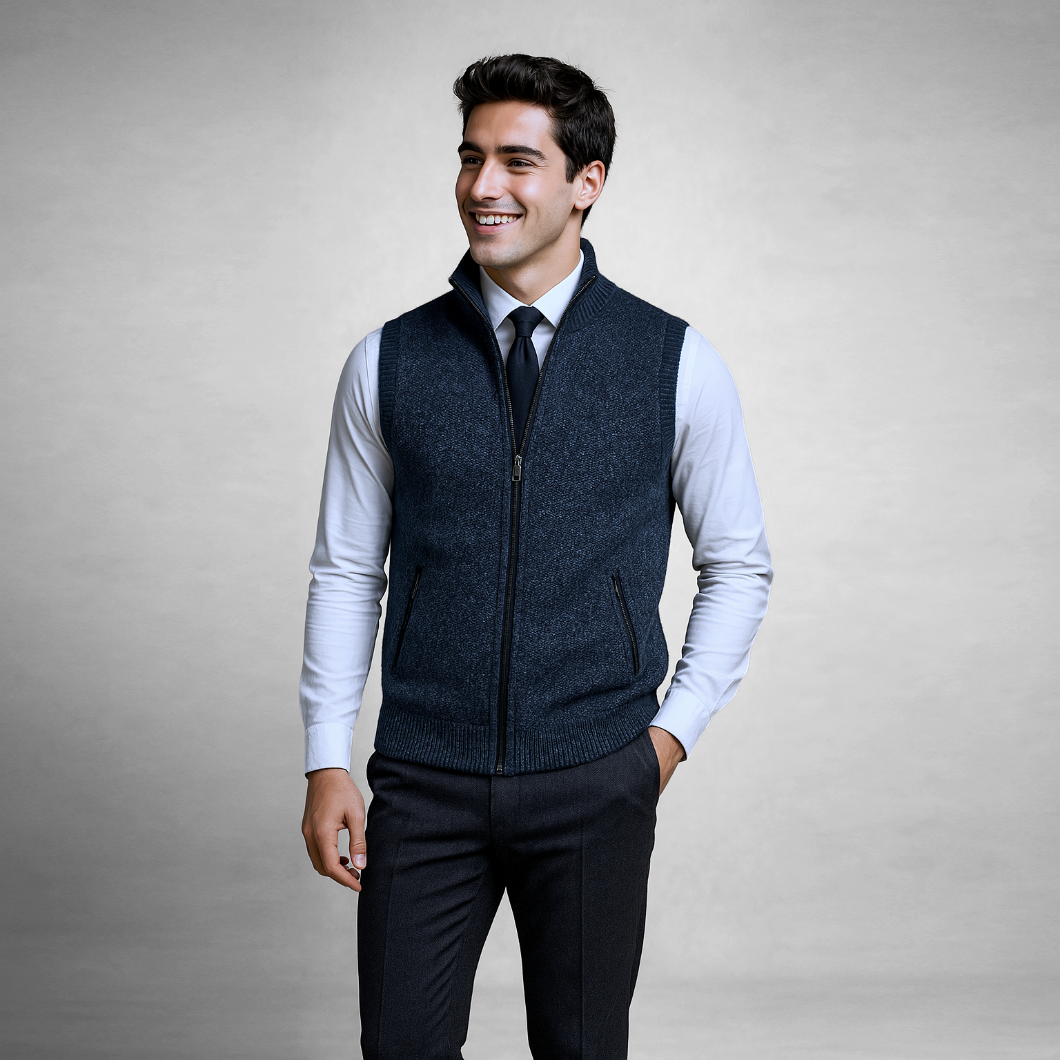 LAURENT MONACO | GILET CASUAL EN LAINE