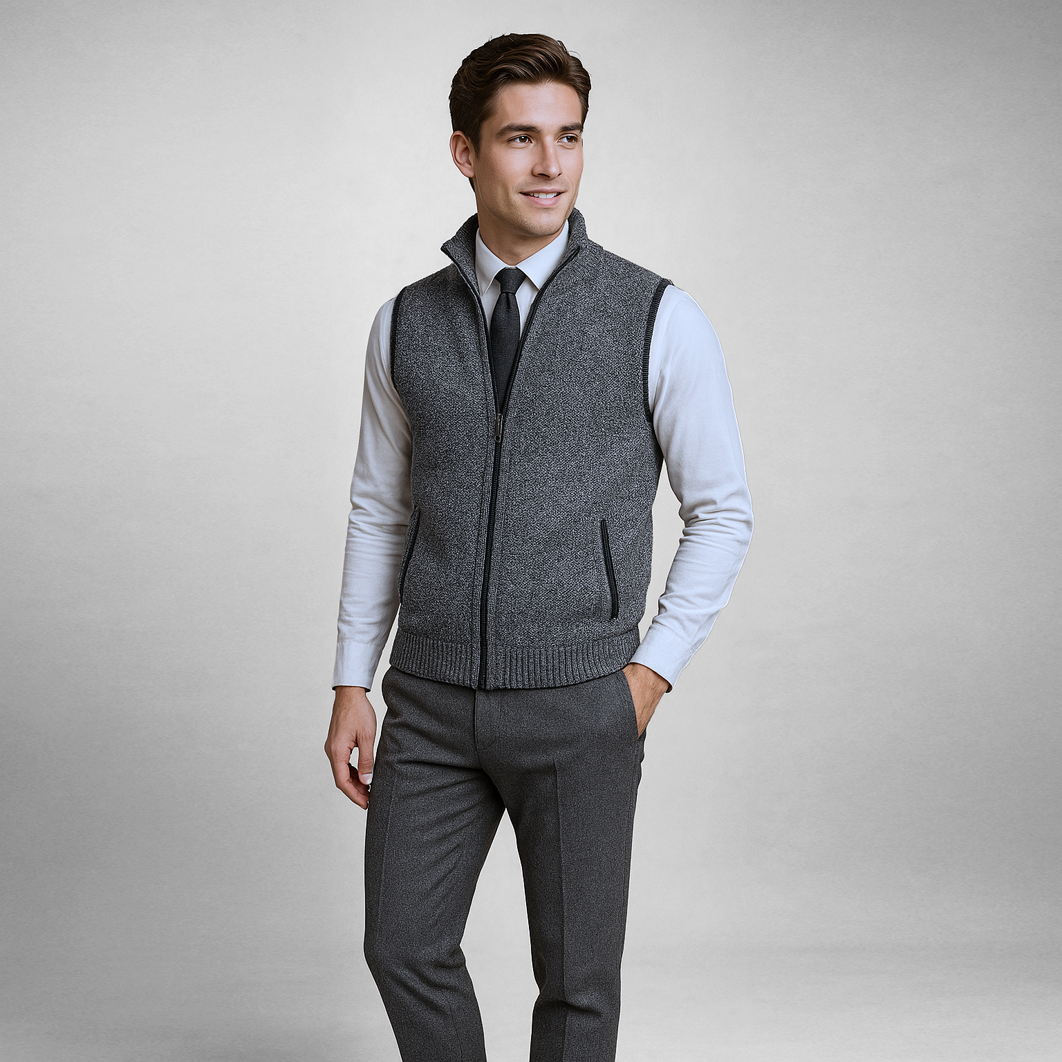 LAURENT MONACO | GILET CASUAL EN LAINE