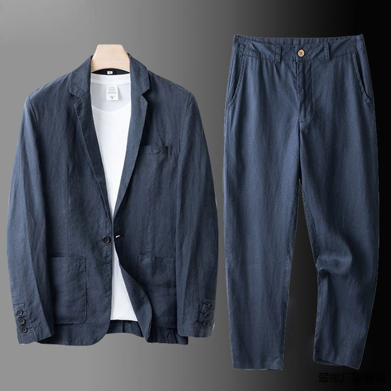 LAURENT MONACO | ENSEMBLE COSTUME EN LIN POUR HOMME