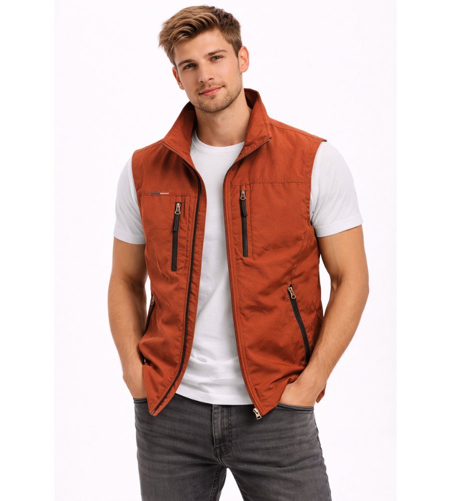 LAURENT MONACO | GILET ZIP EXTERIEUR POUR HOMMES