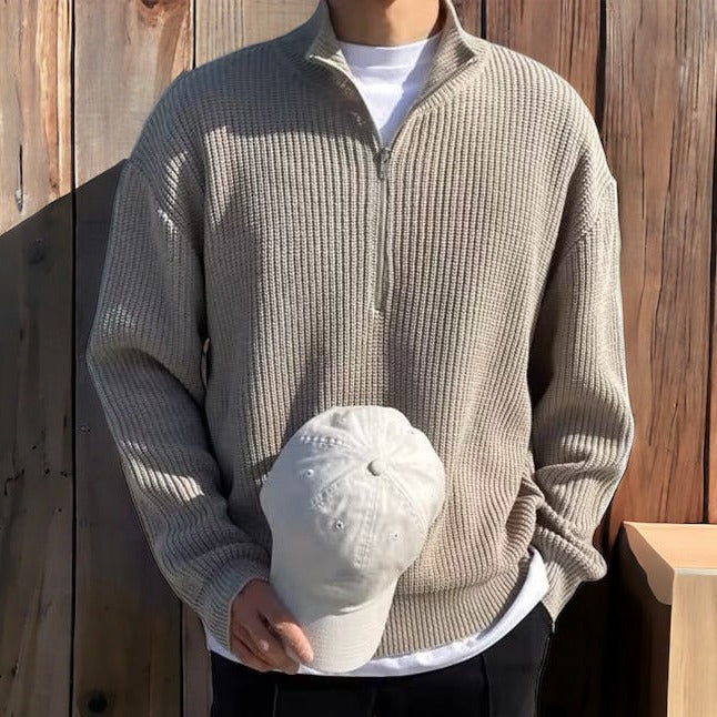 LAURENT MONACO | PULL DEMI ZIPPÉ MODERNE