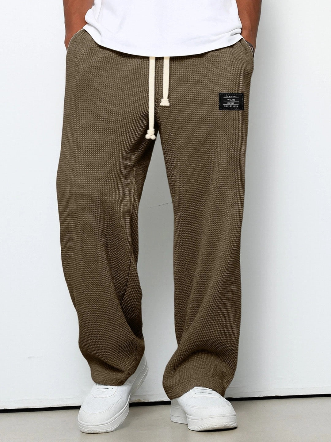 LAURENT MONACO | PANTALON DÉCONTRACTÉ À CORDON DE SERRAGE POUR HOMMES